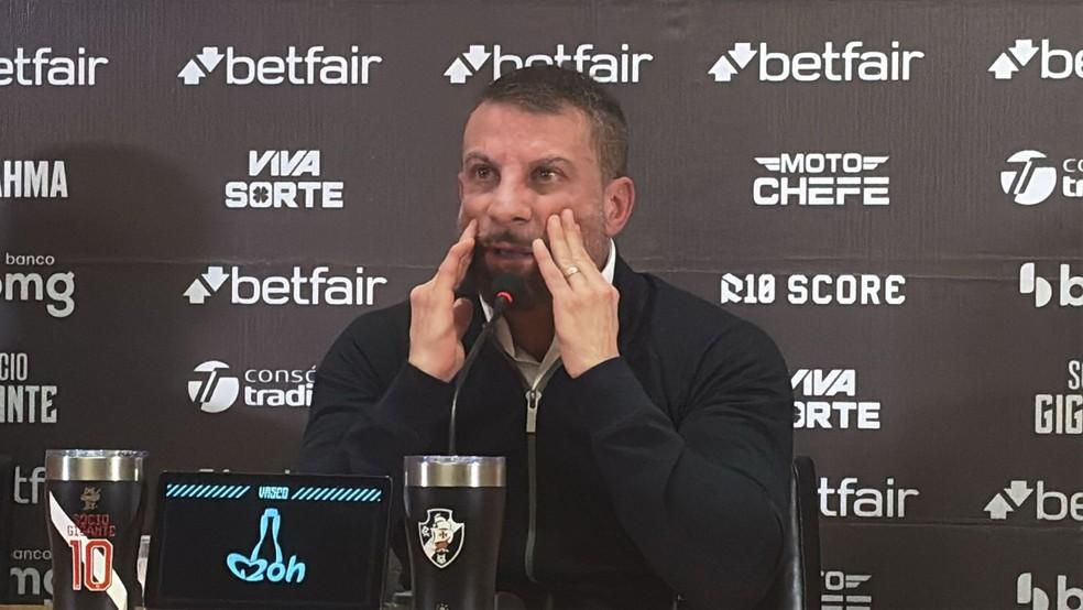 Pedrinho Vasco entrevista coletiva