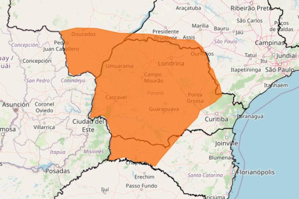 Cidades em alerta no Paraná