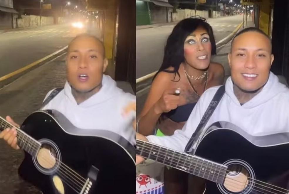 João Igor viralizou com um vídeo publicado que mostra ele cantando com a influenciadora Fernanda Ganzarolli