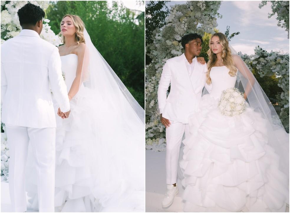 Endrick e Gabriely Miranda se casam