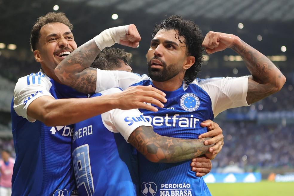 Gabigol durante a partida Cruzeiro x Juventude