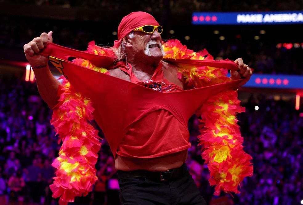 Hulk Hogan em convenção do partido republicano