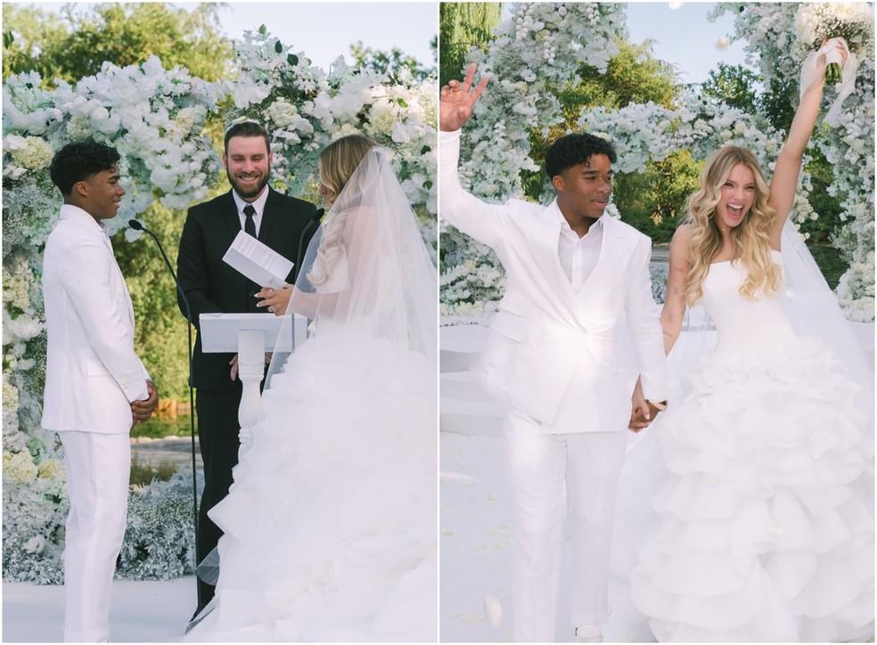 Endrick e Gabriely Miranda se casam