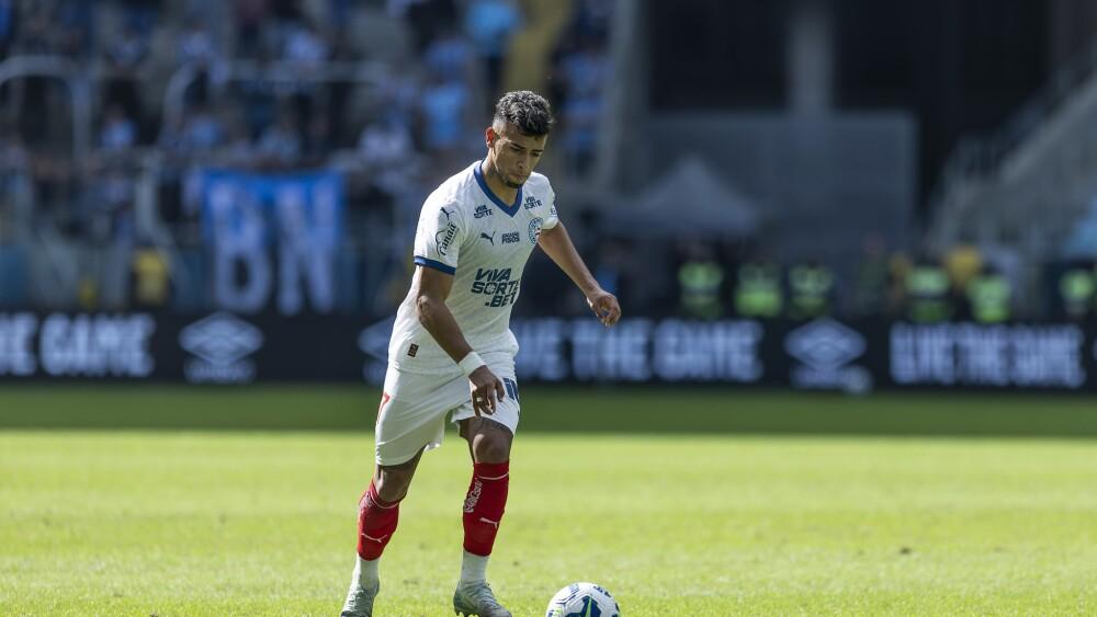 Lucho Rodríguez em ação pelo Bahia, no Campeonato Brasileiro