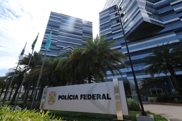 Fachada da sede da Polícia Federal, em Brasília