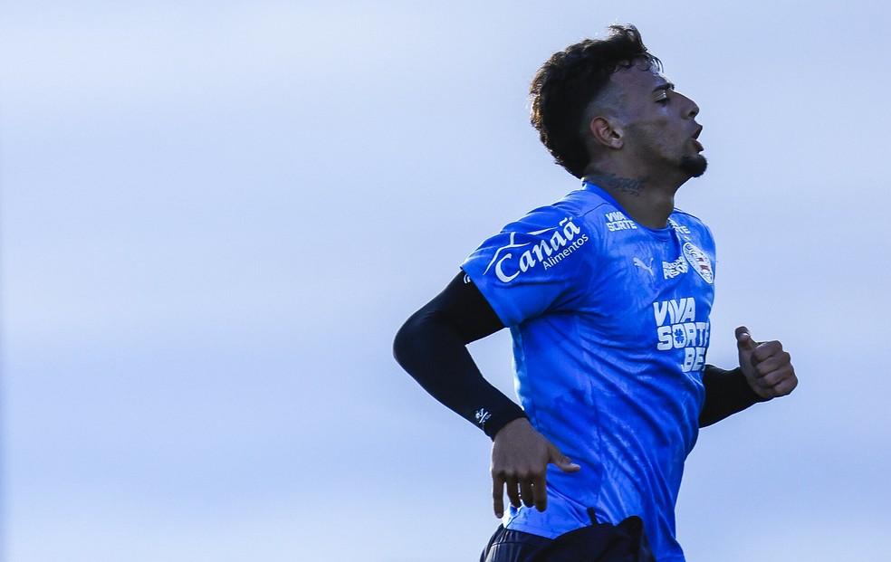 Lucho Rodríguez em treino no Bahia