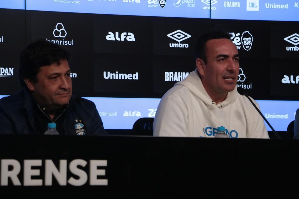 Presidente Alberto Guerra e empresário Marcelo Marques