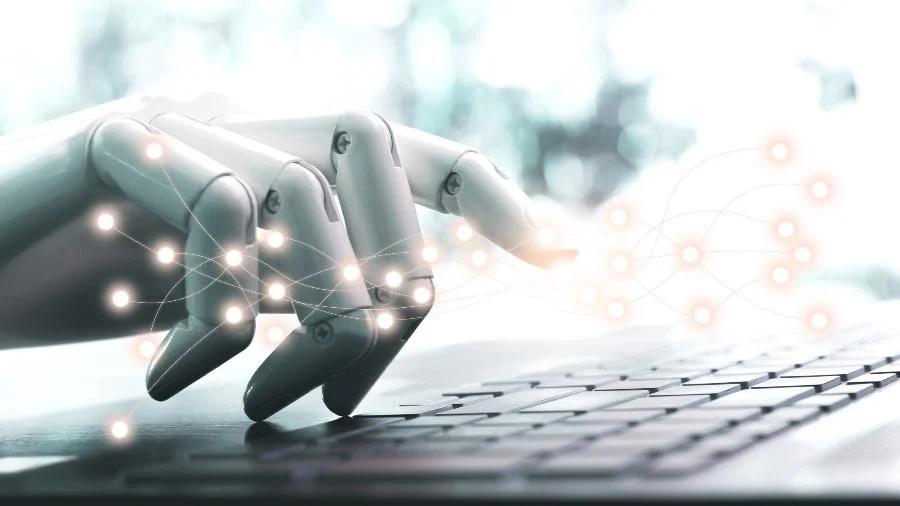 Um humano interagindo