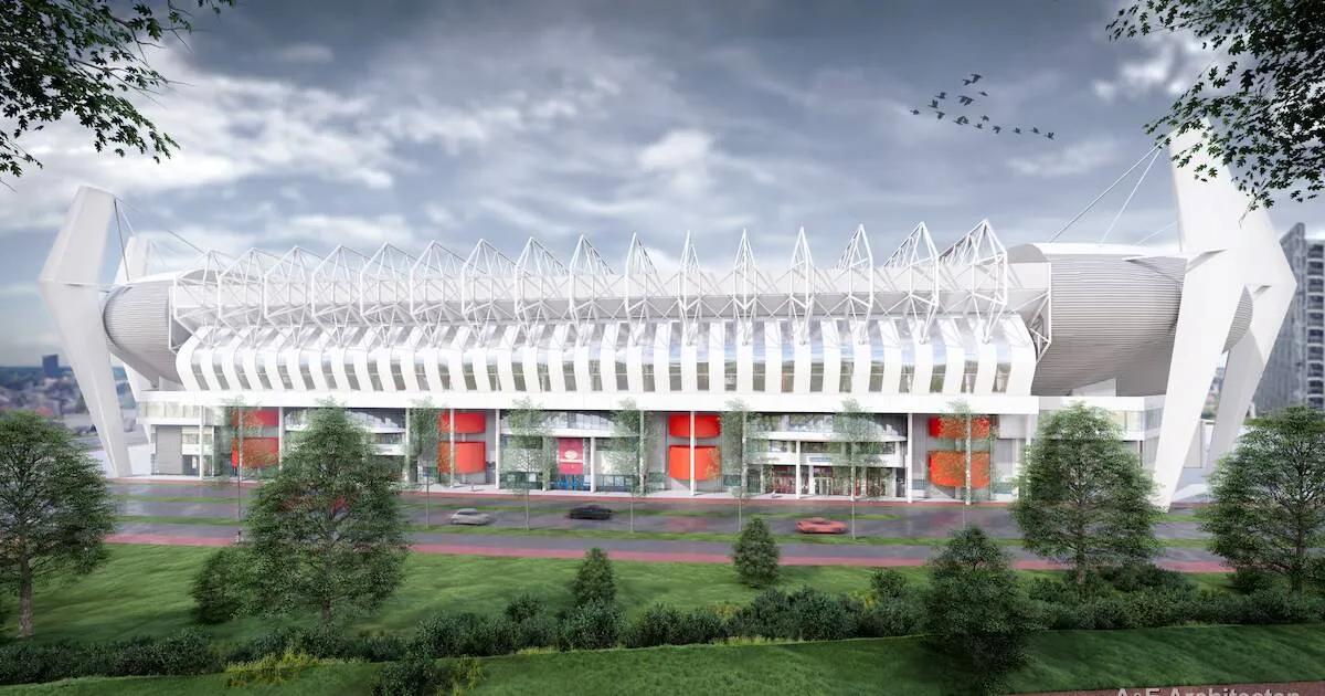 Philips Stadion quase lotado com torcedores do PSV