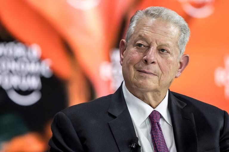 Al Gore durante painel no Fórum Econômico Mundial