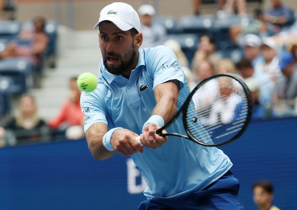 Novak Djokovic na segunda rodada do US Open