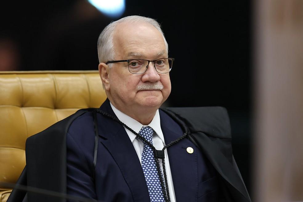 Ministro Edson Fachin em sessão plenária do STF.