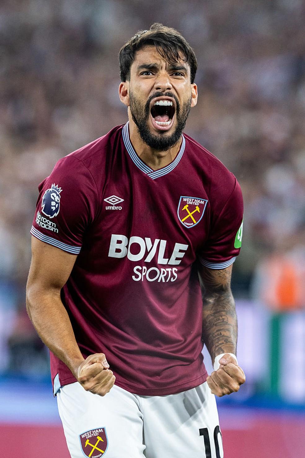 Lucas Paquetá fez o gol do West Ham contra o Chelsea, na Premier League