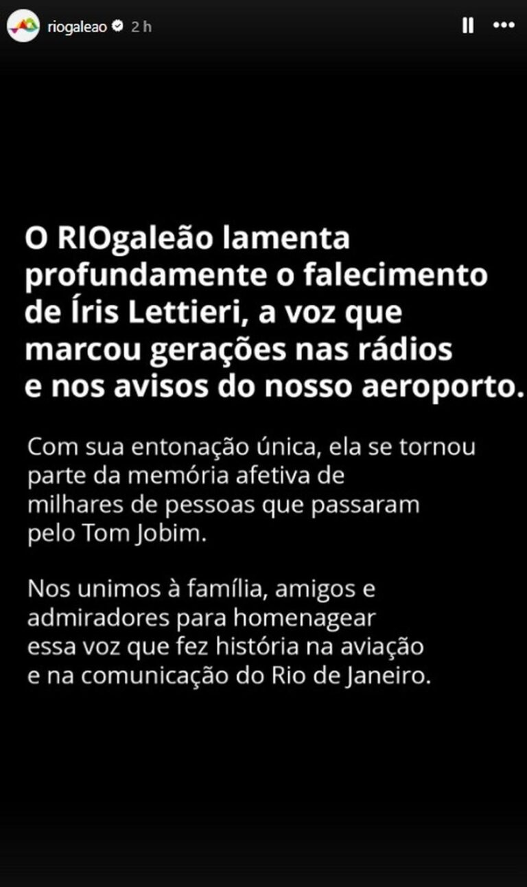 Íris Lettieri, a voz que marcou gerações, falece aos 84 anos