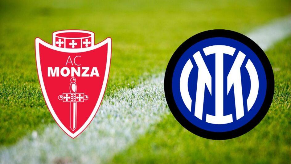 Arte sobre o jogo Monza x Inter de Milão