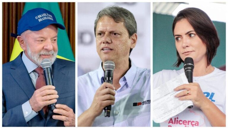 AtlasIntel revela cenários eleitorais com Tarcísio e Michelle contra Lula em 2026.