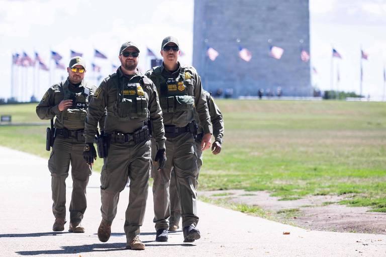 Agentes da Patrulha de Fronteira em Washington