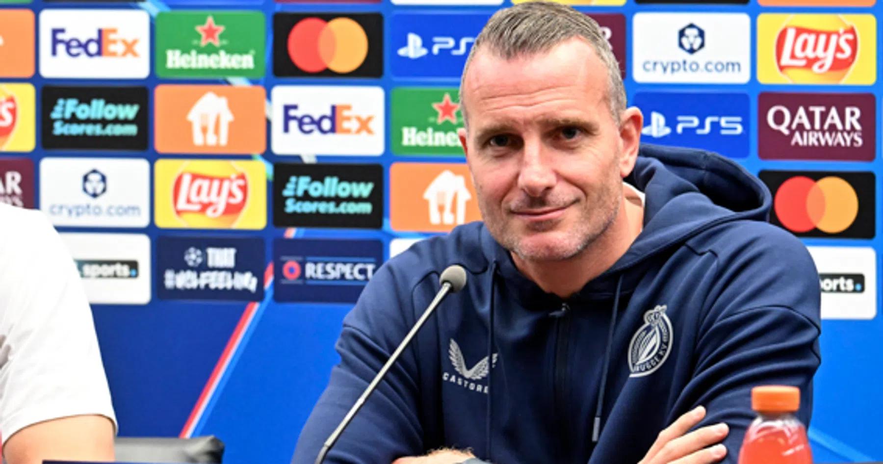 Hayen blikt vooruit op het duel tussen Club Brugge e Rangers