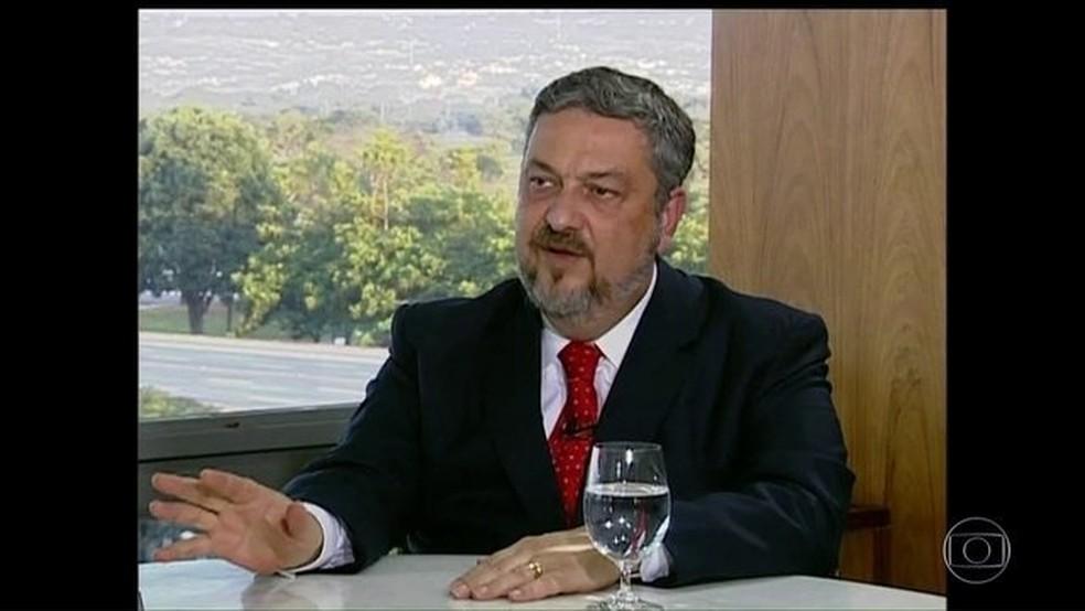 O ex-ministro Antônio Palocci — Foto: Reprodução/JN