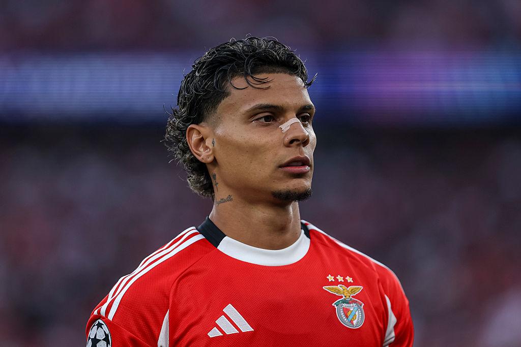 Richard Rios, jogador do Benfica, em campo