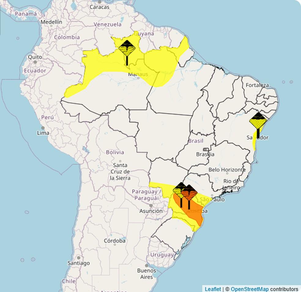 Previsão do tempo para 26 de agosto de 2025