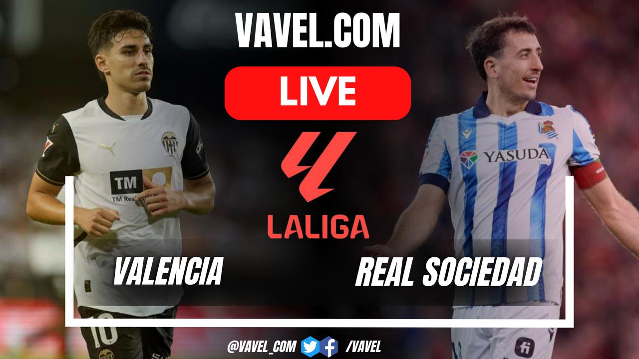 Valencia vs Real Sociedad LIVE Score Updates: The scoreboard opens (1-1).