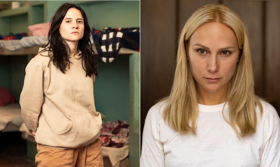 Bianca Comparato (Anna Carolina Jatobá) e Carol Garcia (Elize Matsunaga)