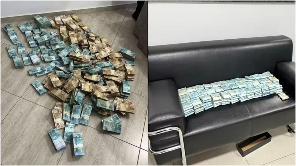 Dinheiro apreendido pela PF em operação de corrupção