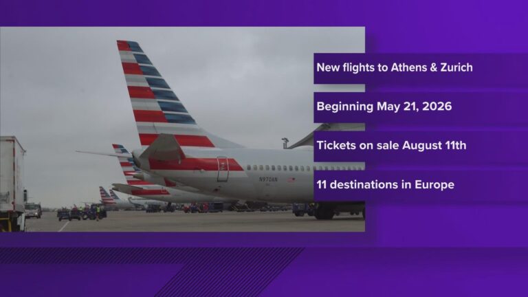 American Airlines Inaugura Voos Diretos para Atenas e Zurique a Partir do DFW