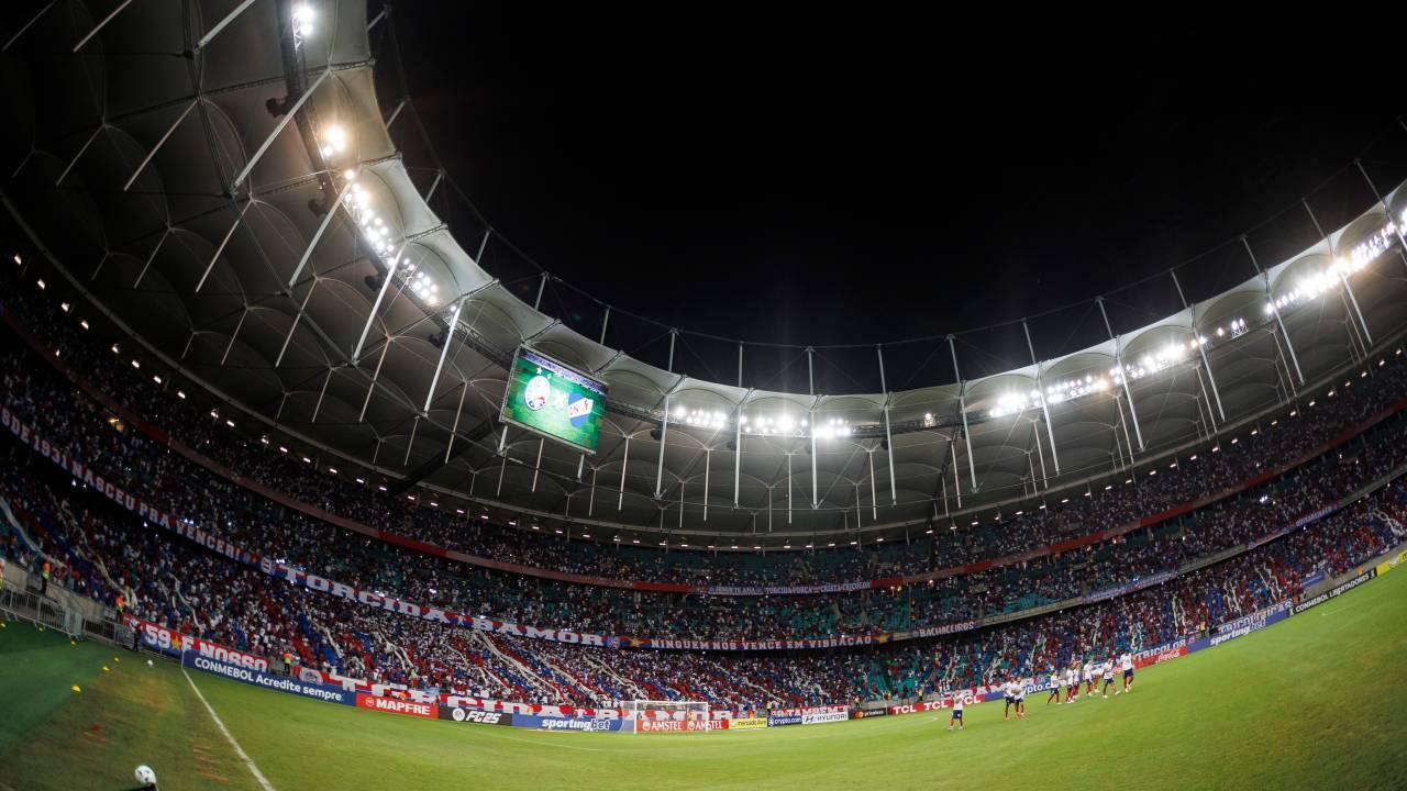 Arena Fonte Nova, em Salvador, vai ser o palco da partida entre Bahia e Fluminense.