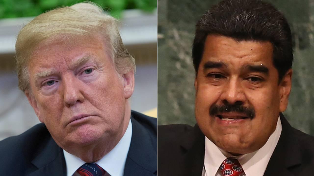 Donald Trump e Nicolás Maduro