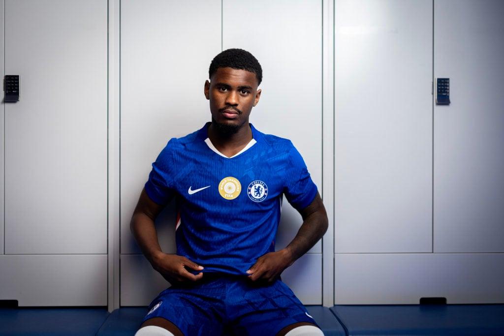 Chelsea Unveil New Signing Jorrel Hato at Chelsea training ground