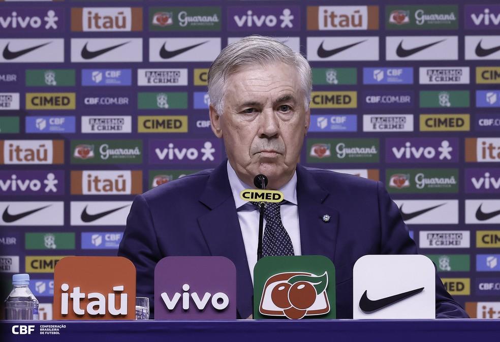 Carlo Ancelotti, técnico da seleção brasileira