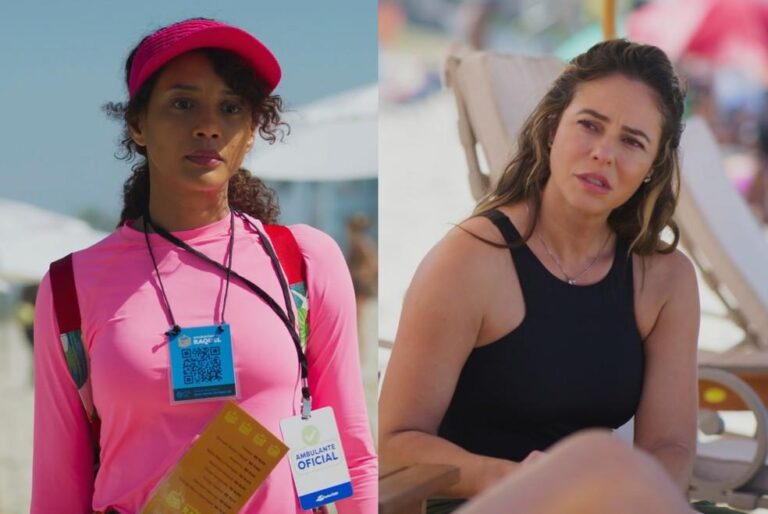 Raquel Vende Sanduíches na Praia e Choca Heleninha e Celina em ‘Vale Tudo’