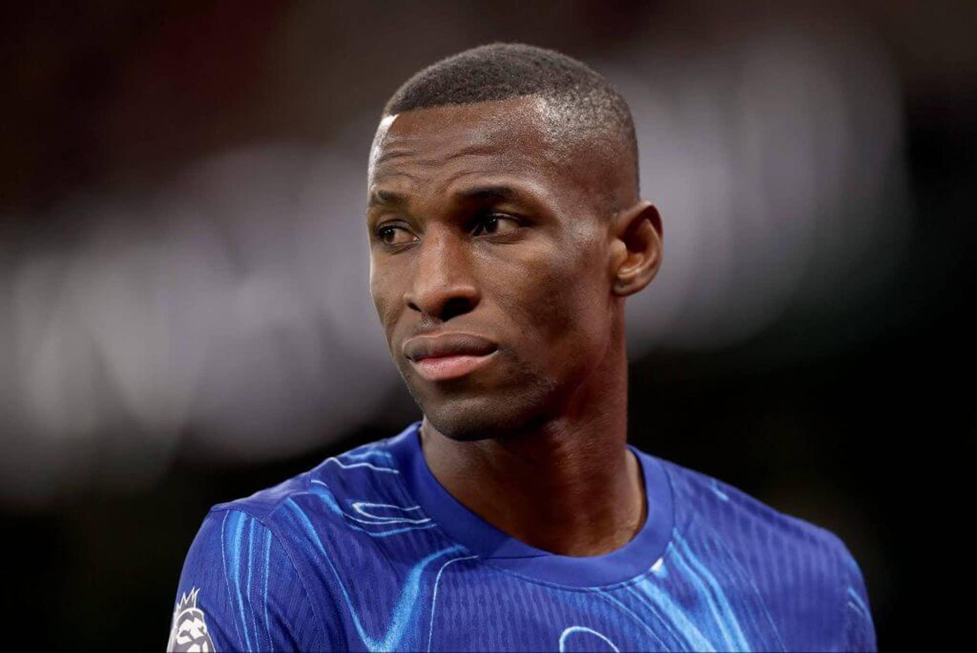 Nicolas Jackson em partida do Chelsea