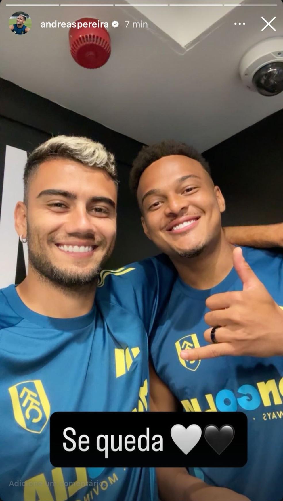 Andreas Pereira pede a permanência de Rodrigo Muniz no Instagram: 'Se queda'