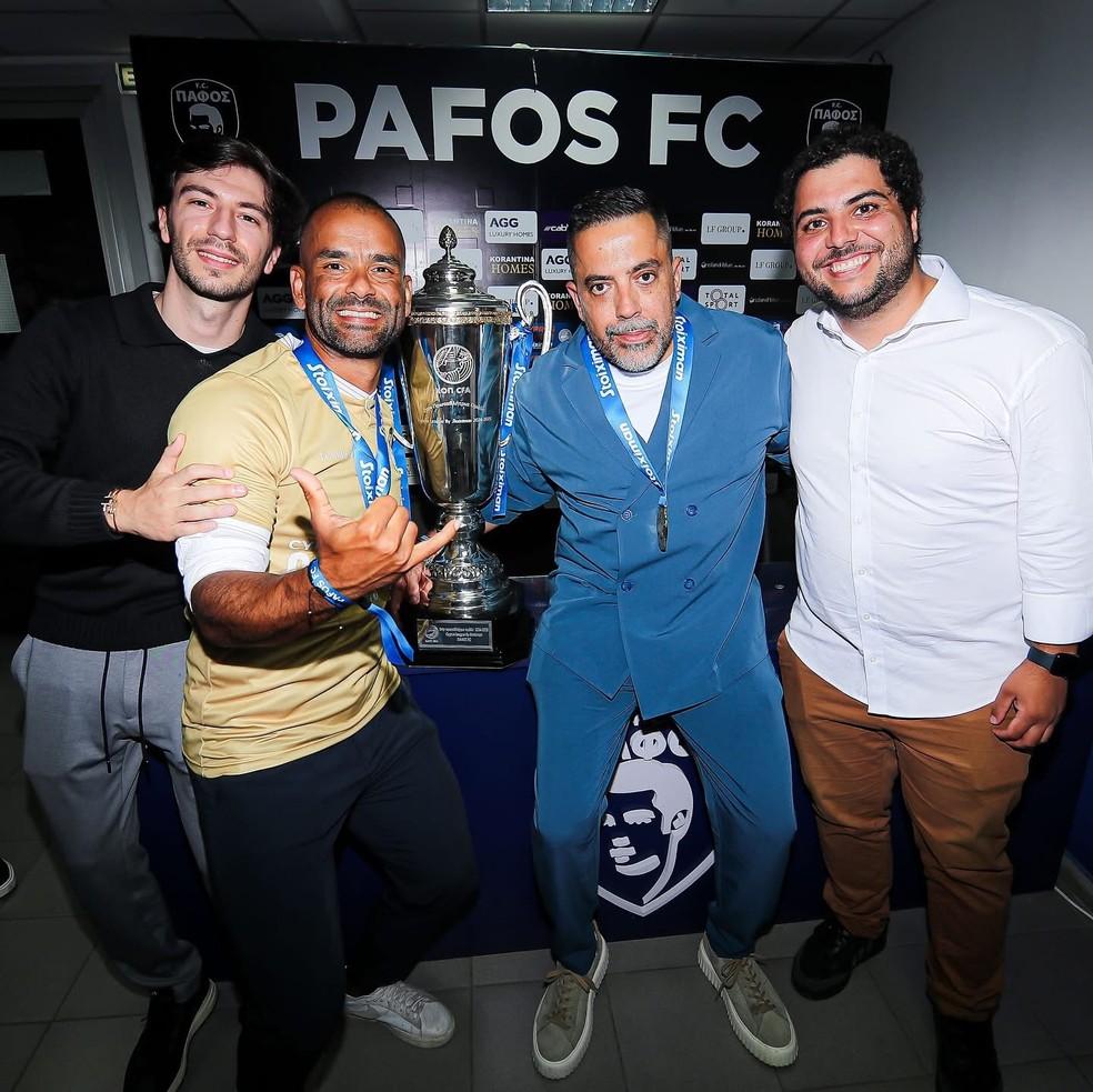 Pedro Atalaya, Pedro Henrique, Rodolfo Vaz e Gabriel Corrêa, scouts do Pafos
