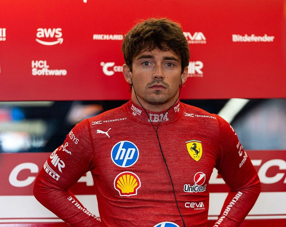 Charles Leclerc na classificação do GP da Holanda da F1 2025