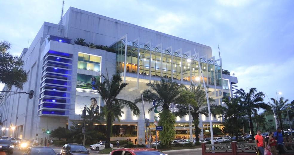 Fachada do Shopping Boulevard, em Belém