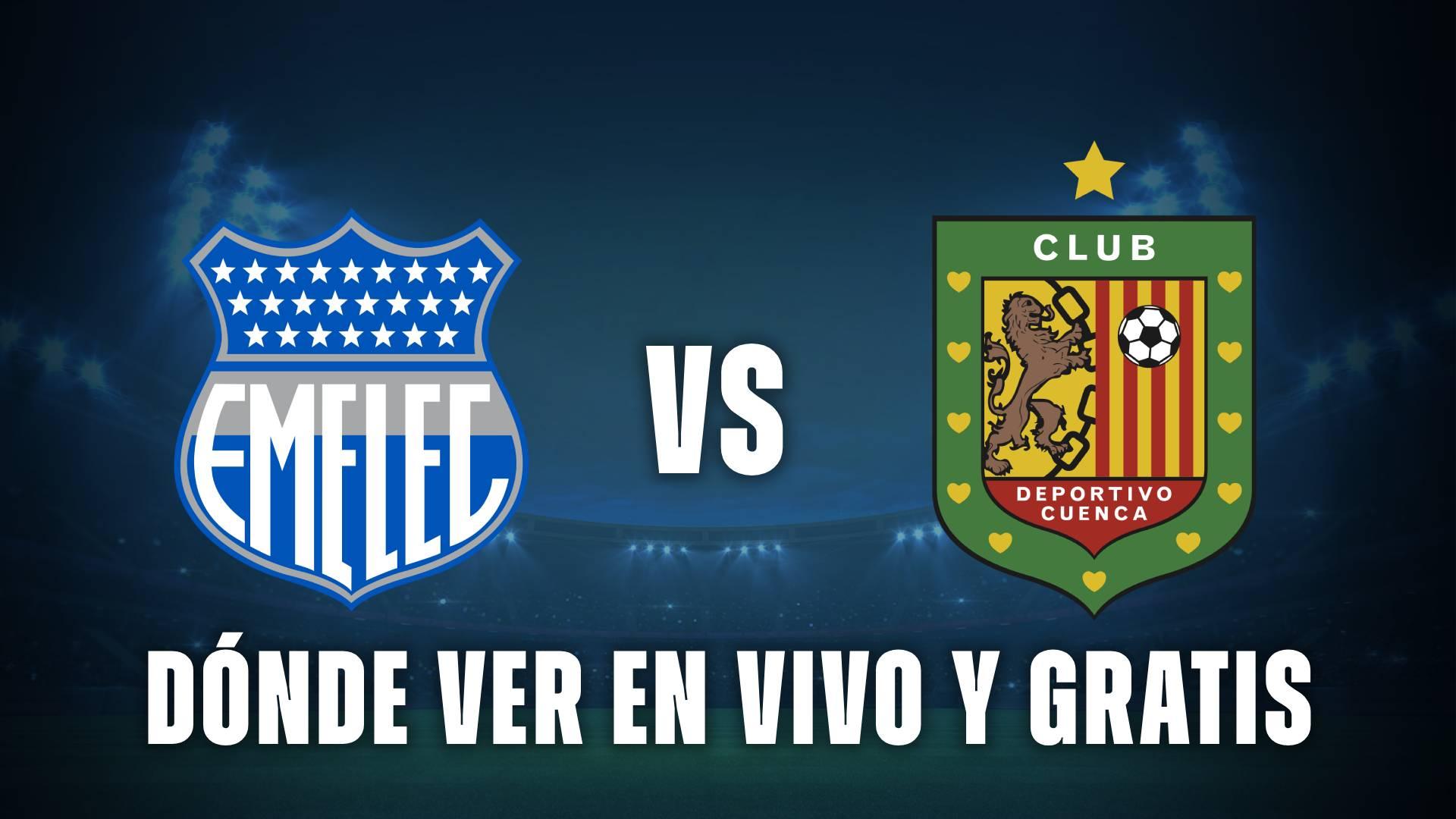 Emelec vs Deportivo Cuenca en vivo.