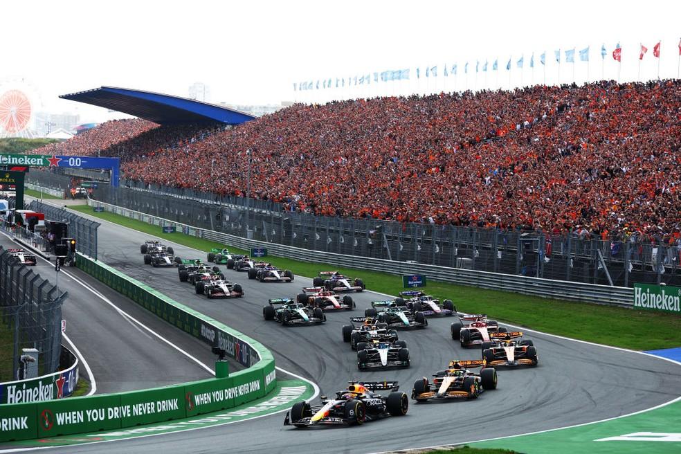 Largada do GP da Holanda da F1 em 2024