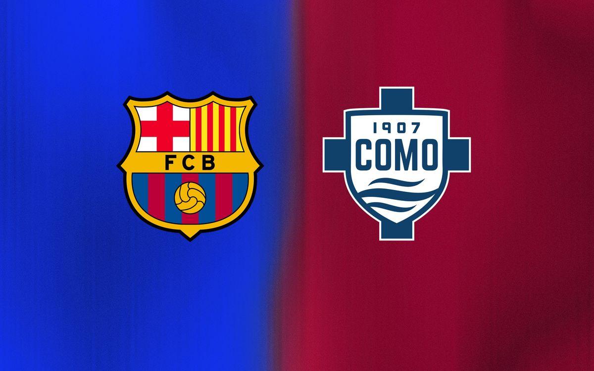 FC Barcelona vs Como 1907 no Troféu Joan Gamper