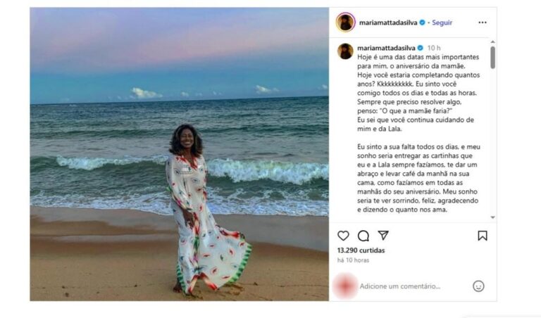 Filha de Glória Maria Homenageia Mãe em Aniversário com Emoção e Memórias