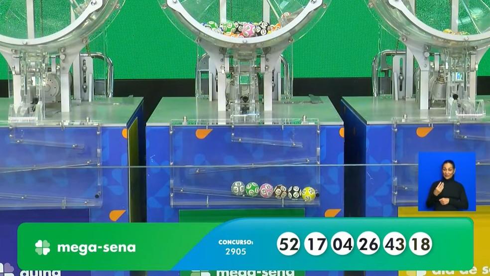 Números do concurso 2905