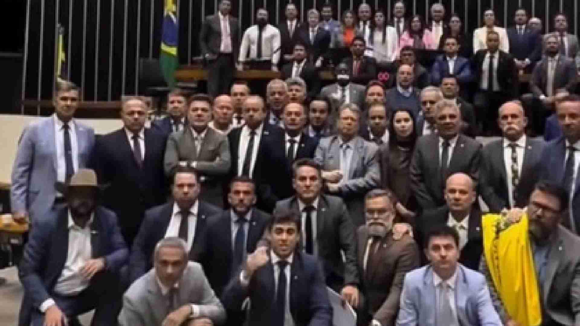 Protesto na Câmara dos Deputados
