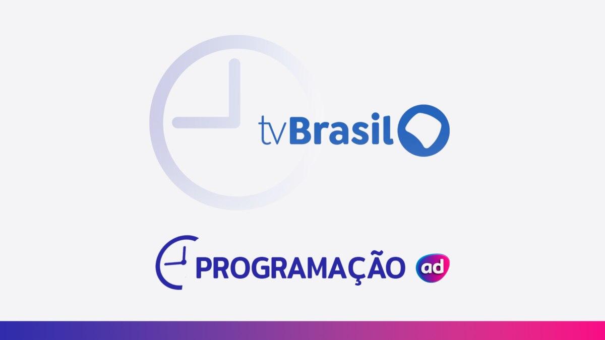 Logo da TV Brasil com ícone de programação