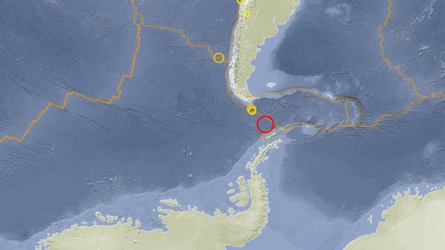 Terremoto de magnitude 7.3 foi registrado ao sul da América do Sul.