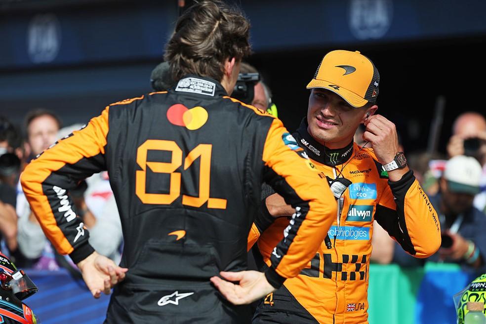 Piastri e Norris largam na primeira fila no GP da Holanda