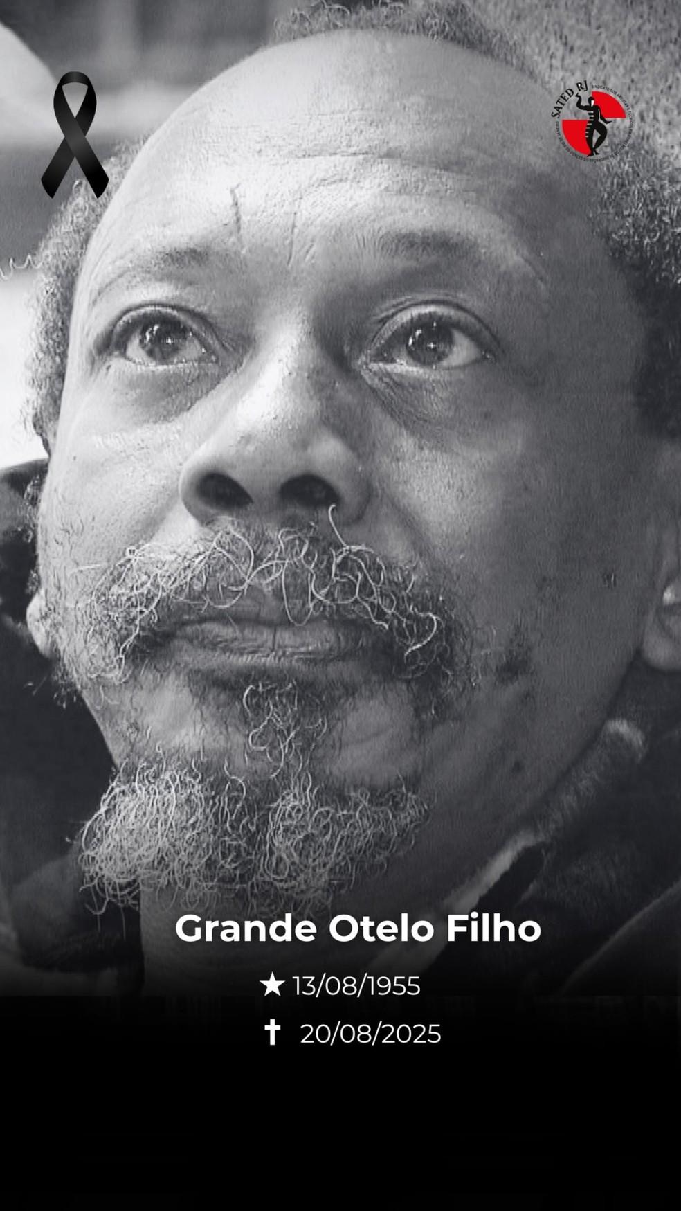 Ator Grande Otelo Filho morre no Rio aos 70 anos