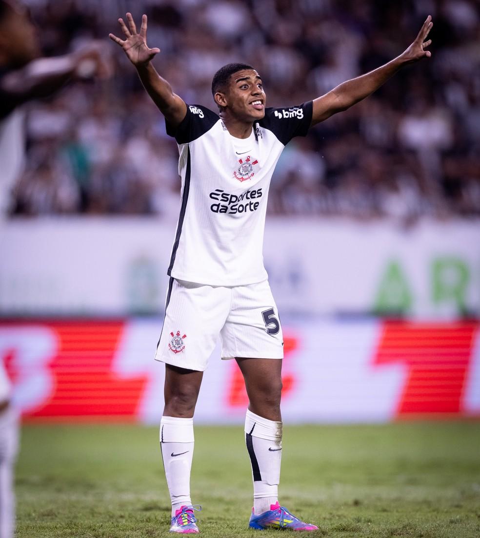 Gui Negão, do Corinthians, na estreia como titular